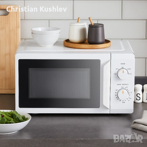 Компактна микровълнова фурна Comfee - 20 литра, 700W и 5 нива на мощност, снимка 3 - Друга електроника - 53275010