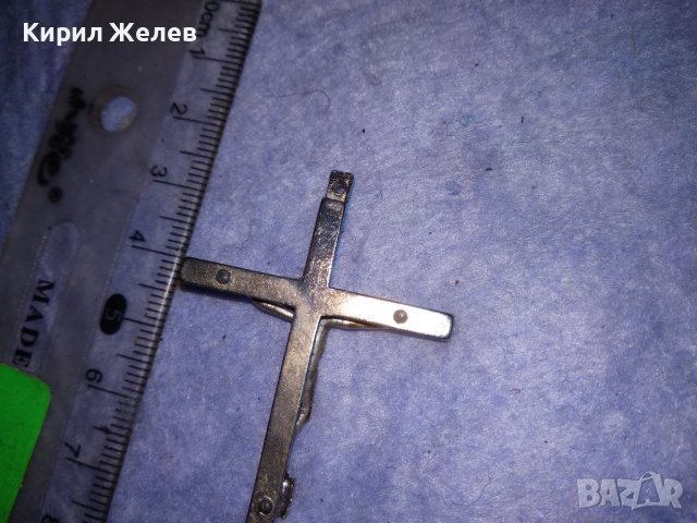 СРЕБРИСТО НАГРЪДНО ИТАЛИАНСКО РИМОКАТОЛИЧЕСКО РАЗПЯТИЕ КРЪСТ от БЛАГОРОДНА СТОМАНА 37232, снимка 10 - Колиета, медальони, синджири - 40392085