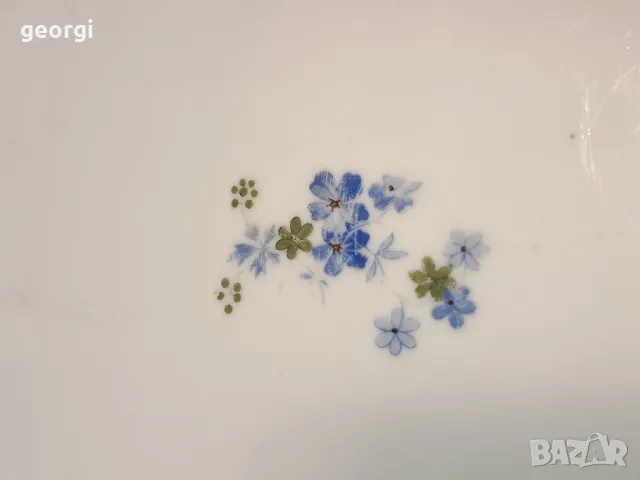 старо българско порцеланово плато елипса 25/1, снимка 3 - Сервизи - 49886625