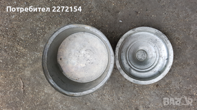 Медна калайдисана тенджера с капак 3, снимка 2 - Антикварни и старинни предмети - 44701431