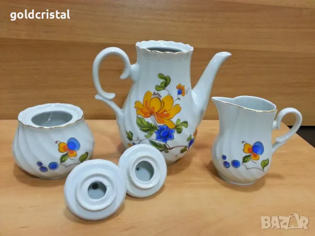 Стар български порцелан чайник заханица латиера , снимка 4 - Антикварни и старинни предмети - 49426049