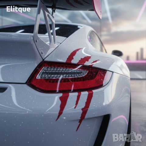 Стикери за кола с чудовищни нокти - 4 броя, снимка 5 - Други стоки за дома - 53326413