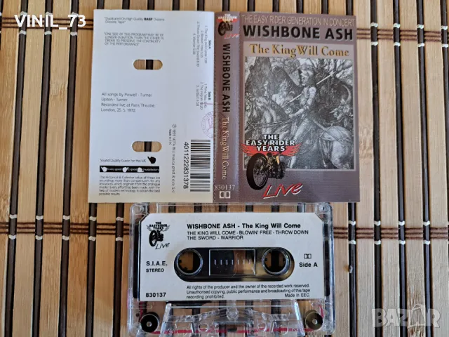 Wishbone Ash – The King Will Come - The Easy Rider Generation In Concert, снимка 2 - Аудио касети - 48844575