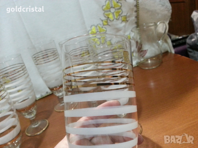 Ретро стъклени чаши , снимка 4 - Антикварни и старинни предмети - 44701089