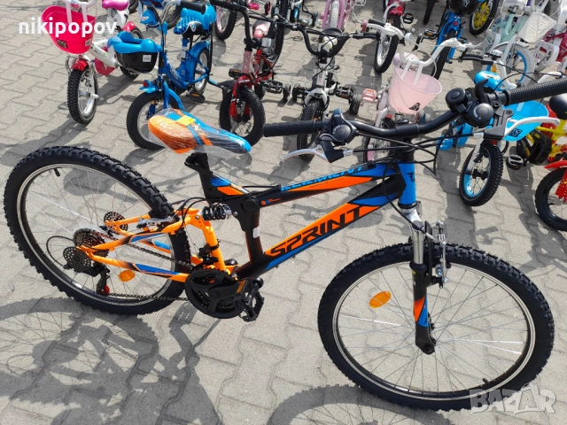 SPRINT Велосипед 24" ELEMENT черен, снимка 5 - Велосипеди - 53839409