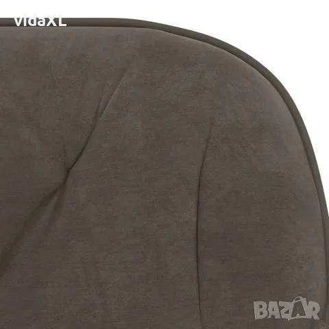 vidaXL Трапезни столове, 2 бр, тъмносиви, кадифе, снимка 7 - Столове - 56147125