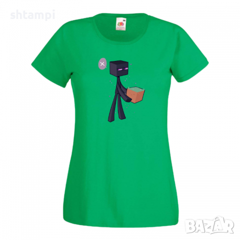 Дамска тениска Enderman 3 майнкрафт Minecraft,Игра,Забавление,подарък,Изненада,Рожден Ден., снимка 10 - Тениски - 36520692