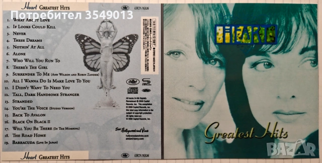 Неофициални cd / цд компакт дискове - нови - HEART [GREATEST HITS], снимка 2 - CD дискове - 53773830