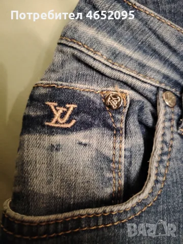 Нови Къси Дамски дънки 3/4-ти Louis vuitton, снимка 6 - Дънки - 55946993