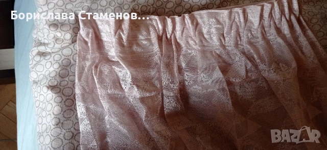 Прозрачно перде с перделък, снимка 4 - Пердета и завеси - 53721214