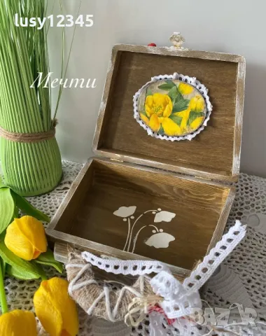 Кутия чантичка-Пролет!, снимка 3 - Декорация за дома - 49805054