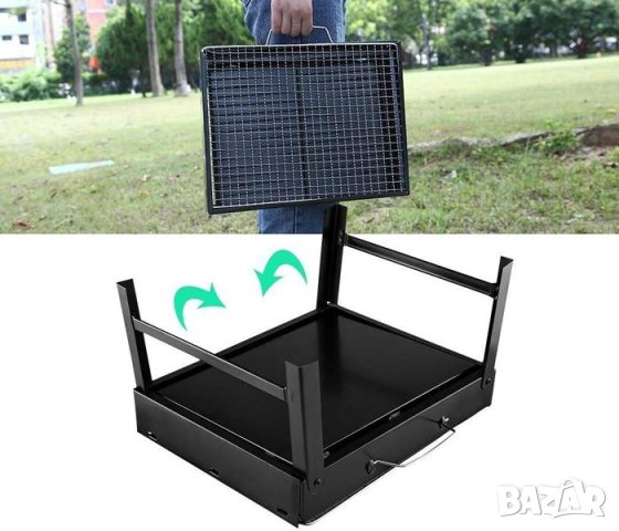 Барбекю, за дървени, въглища, преносимо, компактно, сгъваемо, Барбекю, скара, BBQ, снимка 10 - Други стоки за дома - 40522008