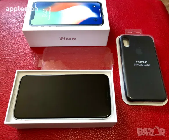 Apple iPhone X 256GB Silver Айфон 10 бял Бг меню 100% батерия, снимка 4 - Apple iPhone - 49550426