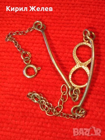 ФИНА СРЕБЪРНА ФЕШЪН АРТ ГРИВНА със СИМВОЛ на БЕЗКРАЙНОСТ - СРЕБРО 925 ПРОБА 38741, снимка 2 - Гривни - 41741240