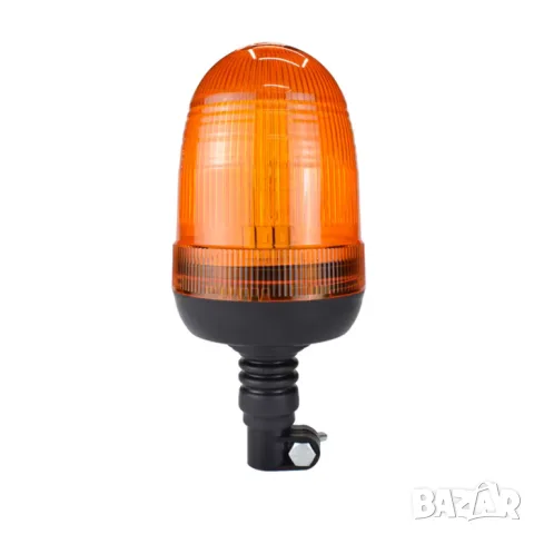 LED сигнална лампа маяк 28cm 12-24V 80SMD x 5730 Мигане и въртене