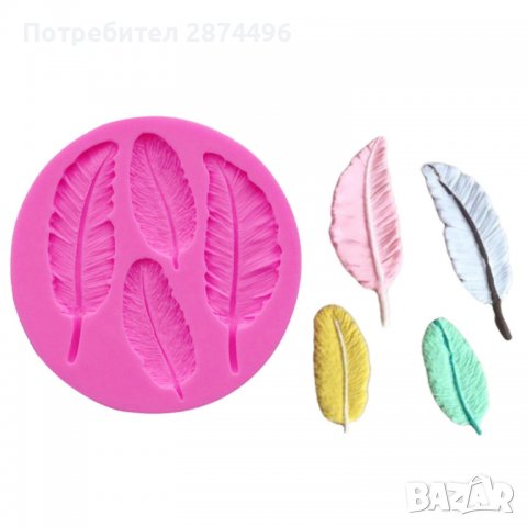 3796 Силиконова форма с листа, снимка 2 - Форми - 39009240