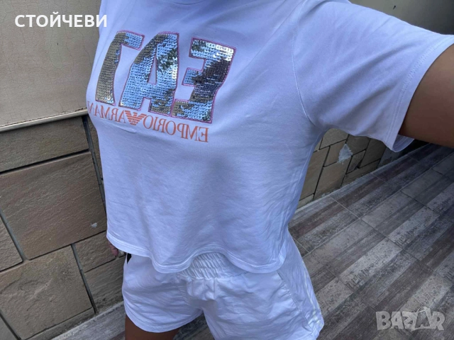 Къса тениска EA7 , снимка 2 - Детски тениски и потници - 49829387