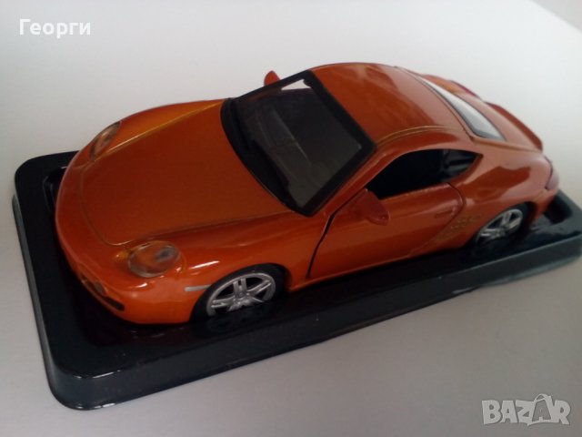 Количка макет умален модел автомобил мащаб 1/43 Porsche Cayman Порше 1:43 без списание, снимка 2 - Коли, камиони, мотори, писти - 39473976