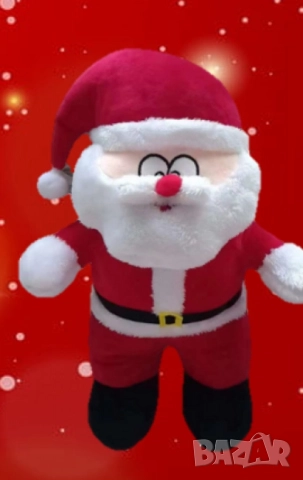 Плюшена играчка Дядо Коледа – 35 см, снимка 4 - Други - 52567904