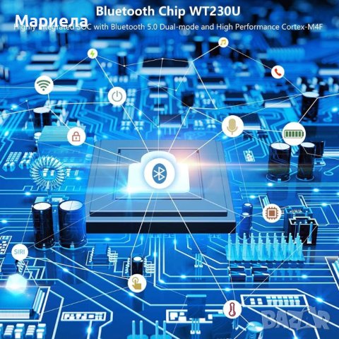 Безжични слушалки Blackview Airbuds 1 Black , Блутут слушалки тапи, снимка 7 - Слушалки и портативни колонки - 41412611