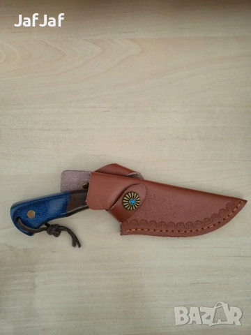 Нов гравиран нож с кобур., снимка 2 - Ножове - 52079107