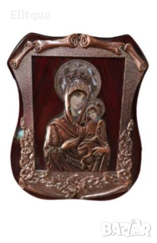 Изящна икона с красиви орнаменти, стилна рамка. Размер на иконата: 19х24см.; Размер на кутията: 26х2, снимка 14 - Други стоки за дома - 52894839