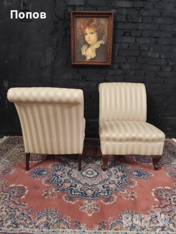 Чифт италиански кресла, снимка 6 - Дивани и мека мебел - 52355121