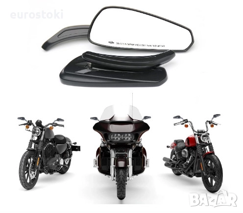 Мотоциклетни огледала WTZMOTO, комплект 2 броя огледало за кормило на мотоциклет, 8 мм, снимка 5 - Аксесоари и консумативи - 52148511