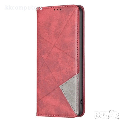 Honor X7b Rhombus Texture Magnetic Wallet Кожен Калъф и Протектор, снимка 2 - Калъфи, кейсове - 53438832