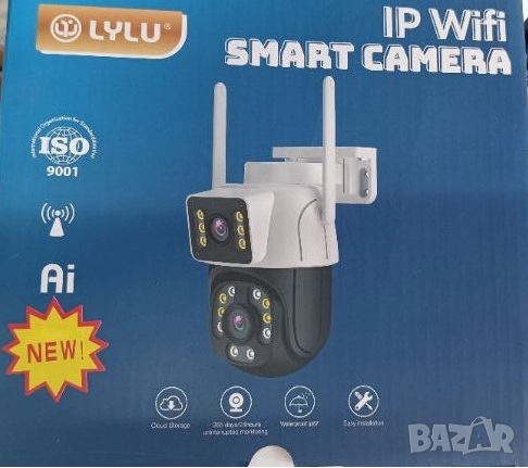8MP Двойна Smart WiFi безжична IP камера ICSEE с нощно виждане, снимка 5 - IP камери - 52084676