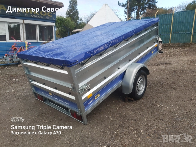 Туристическо, самосвално ремарке VESTA LIGHT 25 с допълнителни канати и плосък брезент, снимка 9 - Ремаркета - 51966154