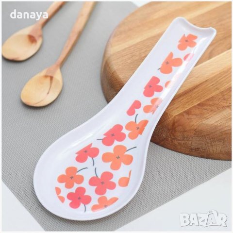 3497 Поставка за готварска лъжица с шарен принт