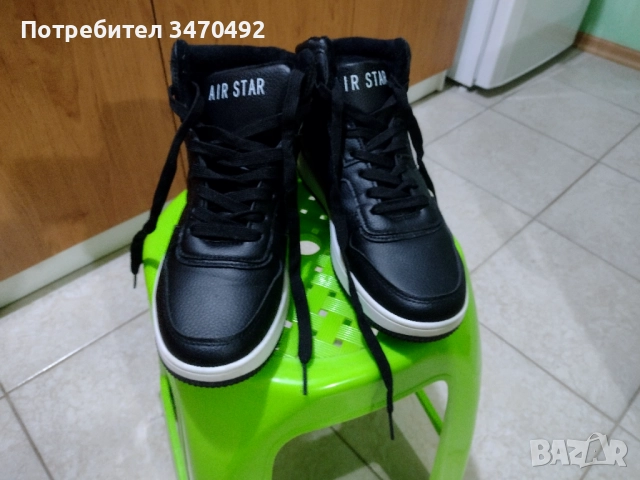 Спортни черни дамски обувки , снимка 3 - Дамски ежедневни обувки - 51937541