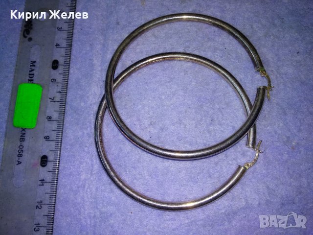 СТИЛНИ ЕФЕКТНИ КЛАСИЧЕСКИ СРЕБЪРНИ РЕТРО АРТ ОБЕЦИ СРЕБРО 925 ПРОБА ГОЛЕМИ 38425, снимка 12 - Обеци - 41388427