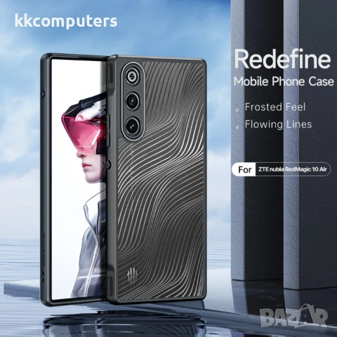 DUX DUCIS Aimo Калъф за ZTE nubia RedMagic 10 Air 5G – TPU+PC, Черен, със Скрийн Протектор, снимка 4 - Калъфи, кейсове - 50513859
