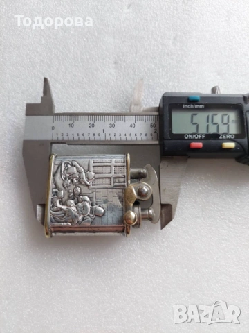 Много рядък модел на стара сребърна запалка, снимка 11 - Антикварни и старинни предмети - 53606508