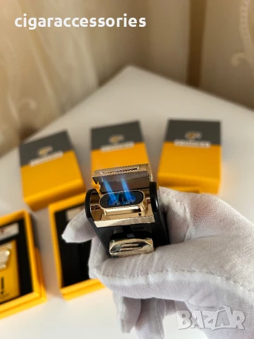 Запалка Cohiba с вградена резачка и пънч – 2 пламъка, снимка 5 - Запалки - 50898652