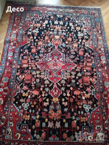 Стар килим 220-145см., снимка 2 - Килими - 53572158