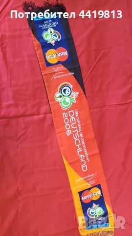 Шалче световно 2006 Германия - официален футболен шал FIFA World Cup Germany 2006 с подарък сувенир, снимка 5 - Фен артикули - 55963803