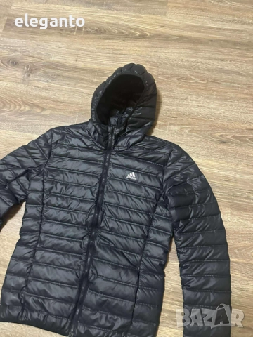 НОВО Мъжко пухено яке ADIDAS VARILITE HOODED JACKET, S размер, снимка 4 - Якета - 52403963