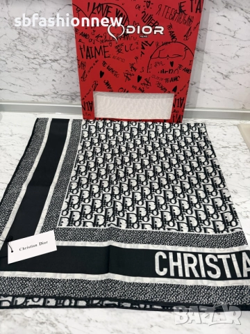 НАЛИЧЕН Christian Dior шал с етикет, снимка 3 - Шалове - 56048469