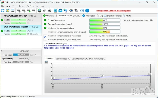 Преносим хард диск WD Element 4TB на 2 дена работа, снимка 7 - Външни хард дискове - 56189045