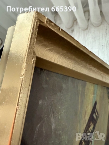 Стара картина “Вятърната мелница”, снимка 9 - Антикварни и старинни предмети - 53873699