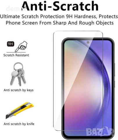 Калъф Deendr за Samsung Galaxy A54 5G 6.40", с 2 протектора за екран от закалено стъкло - прозрачен, снимка 7 - Калъфи, кейсове - 42283184