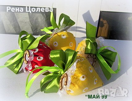 Ягодки от лен на точки, снимка 7 - Ръчно изработени сувенири - 39214116