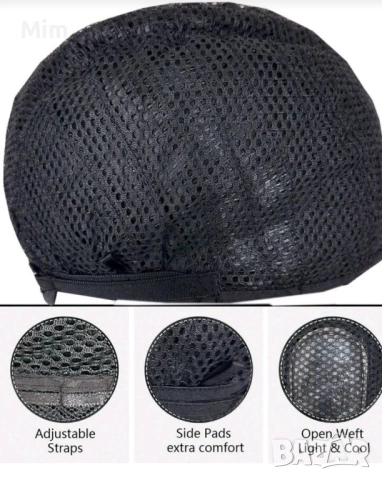 Дълга права перука в кестеняво с бретон, снимка 4 - Аксесоари за коса - 52518581