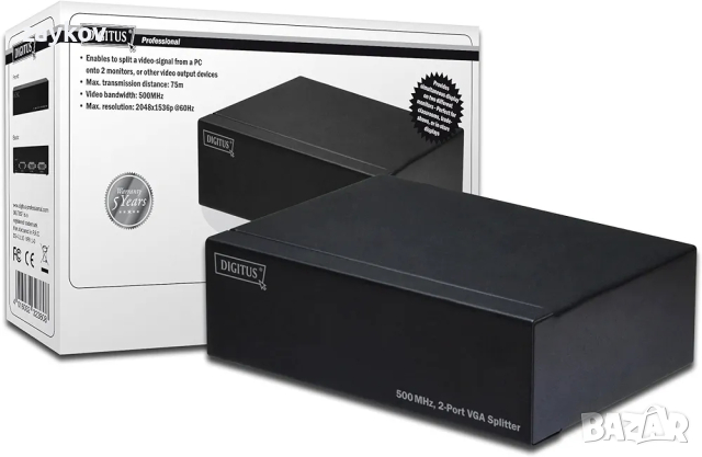 Digitus Assmann DS-41110 VGA сплитер 500 MHz / 2-портов