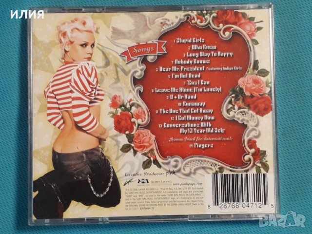 P!nk – 2006 - I'm Not Dead(Pop Rock), снимка 9 - CD дискове - 42710987