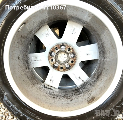 Джанти 17ки за Ауди, 5х112, 7.5J, ET37, с гуми 225/55, снимка 8 - Гуми и джанти - 53750585