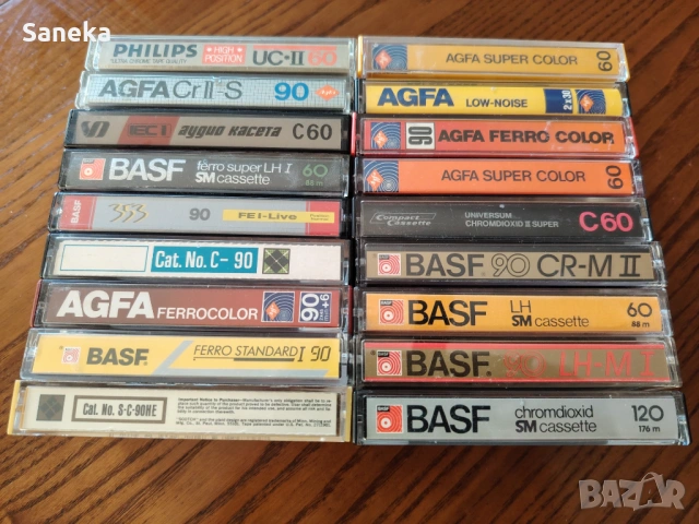 AGFA,BASF,Scotch,PHILIPS,UNIVERSUM, 60,90,120
